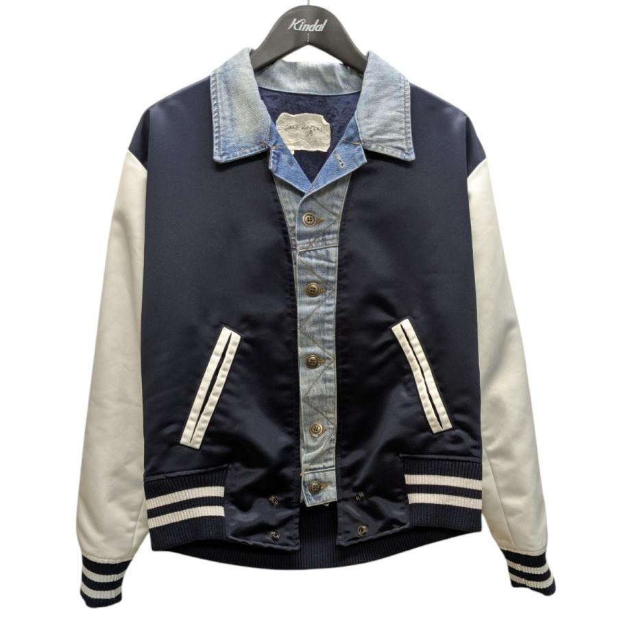 グレッグローレン GREG LAUREN SATIN VARSITY TRUCKER FRONT サテン 