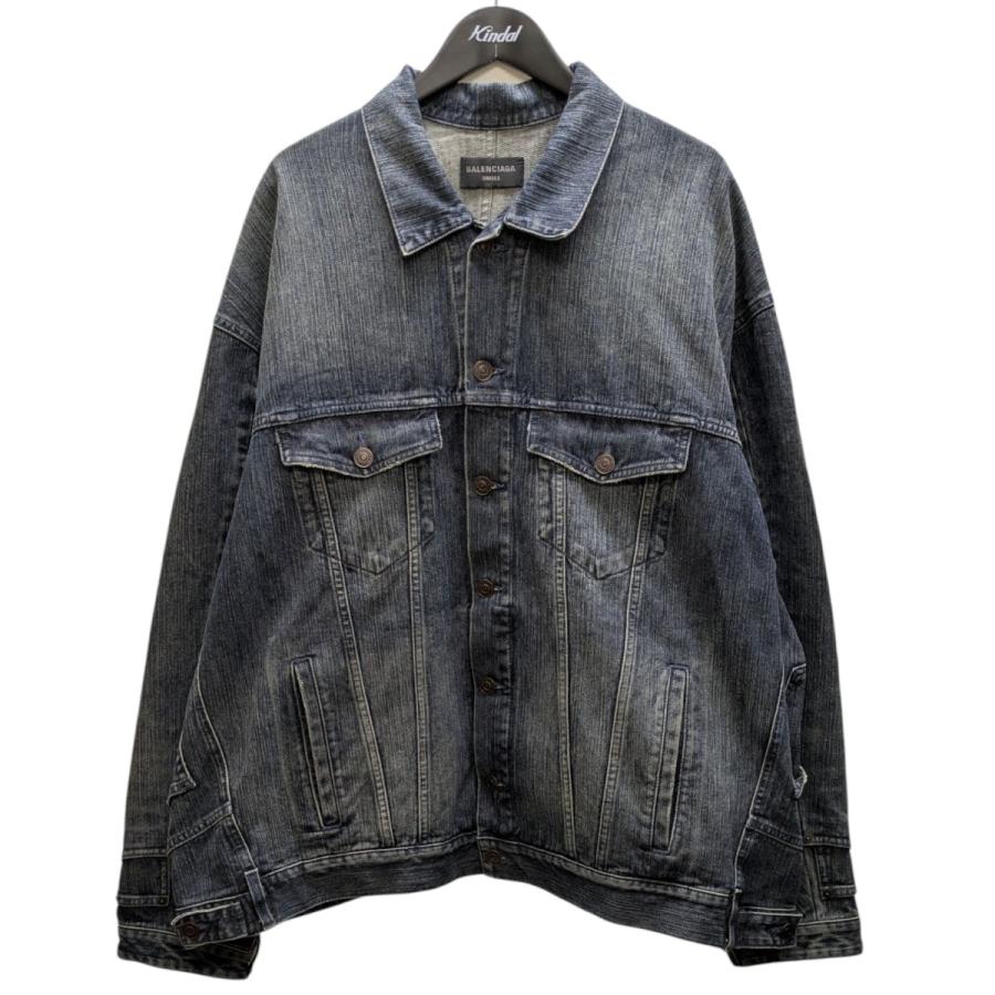 新品 BALENCIAGA カットアップ デニムジャケット デニム再構築 中古・古着通販】BALENCIAGA (バレンシアガ) 再構築スウィングデニム