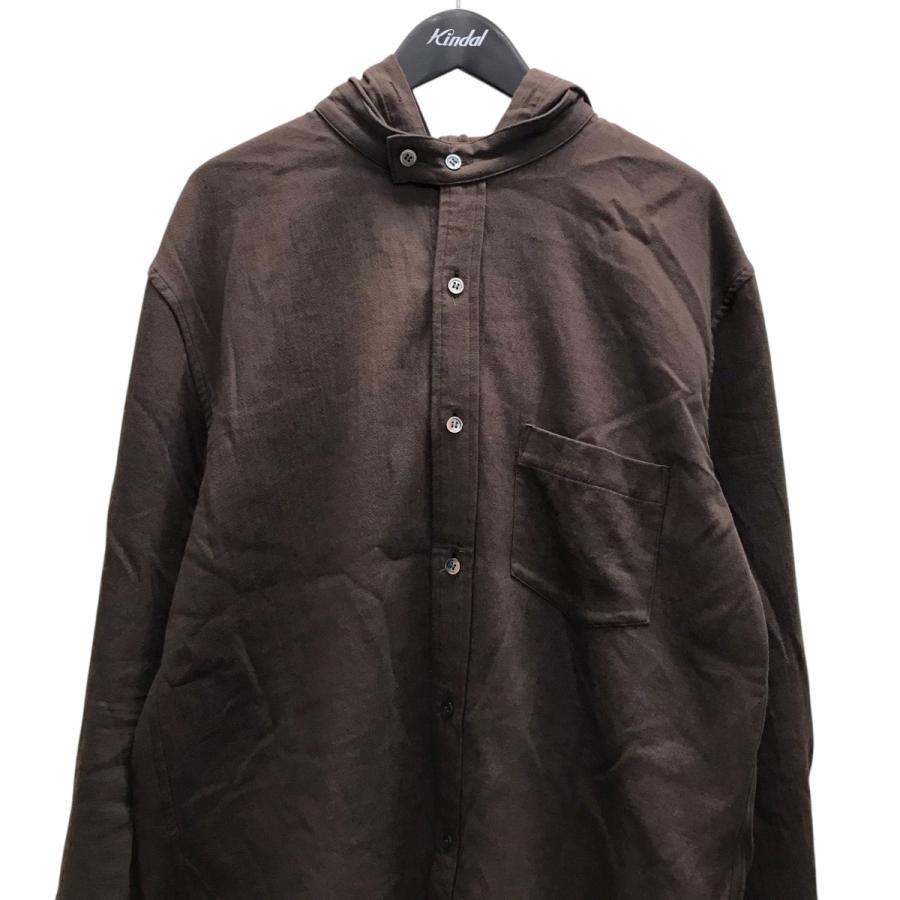 BED j.w. FORD Garment-dye Hooded Shirts(Black) | bed j.w. ford