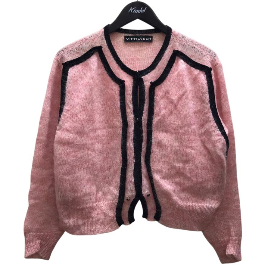 ワイプロジェクト Y／project BUTTON PANEL MOHAIR CARDIGAN モヘア混