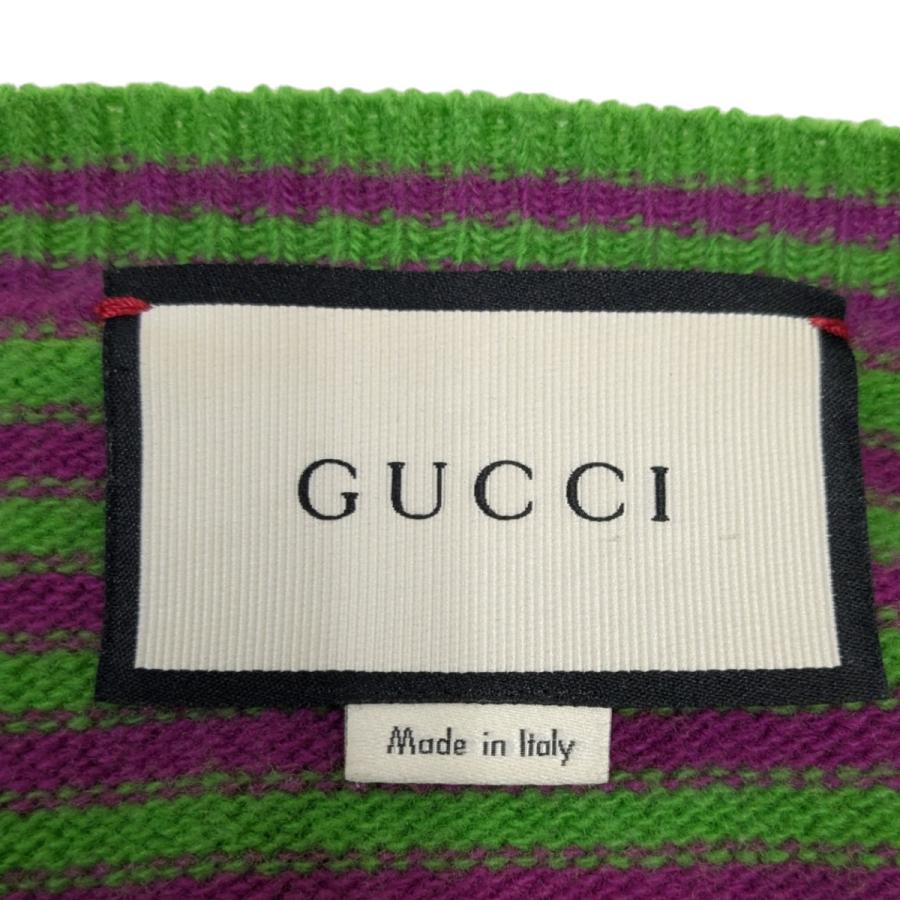 GUCCI（グッチ） ストライプニット グリーン サイズ：M : カインドオル