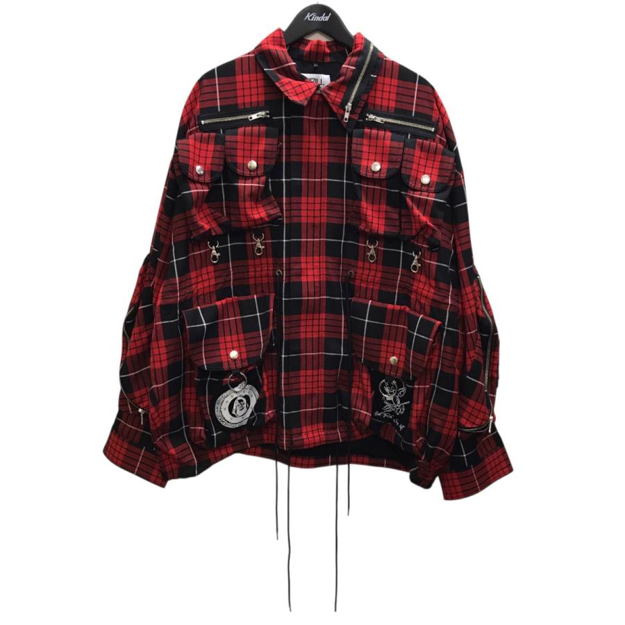KIDILL（キディル） KIDILL 24AW チェックバンダリアジャケット レッド