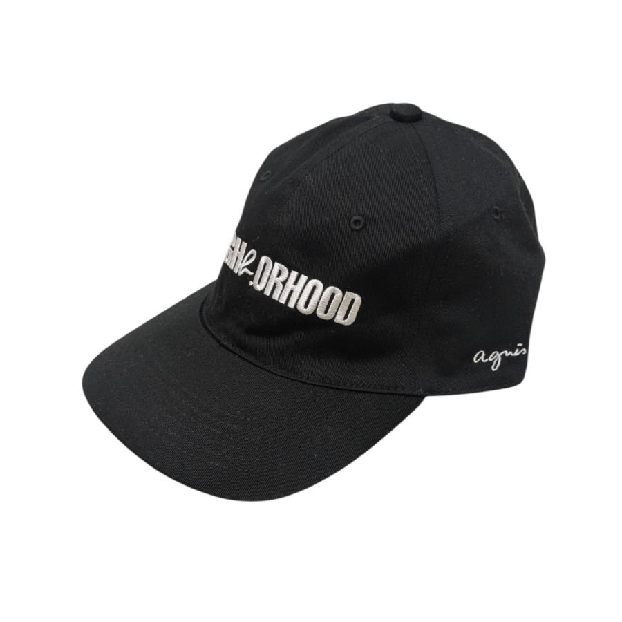 【新品未使用】NEIGHBORHOOD × agns b. キャップ ブラック NEIGHBORHOOD（ネイバーフッド） ネイバーフッド×アニエスベー