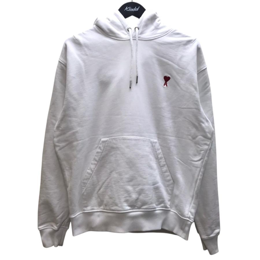 AMI Paris ハートロゴ プルオーバーパーカー ホワイト AMI Alexandre Mattiussi 【値下げ】AMI Alexandre Mattiussi 胸ハート