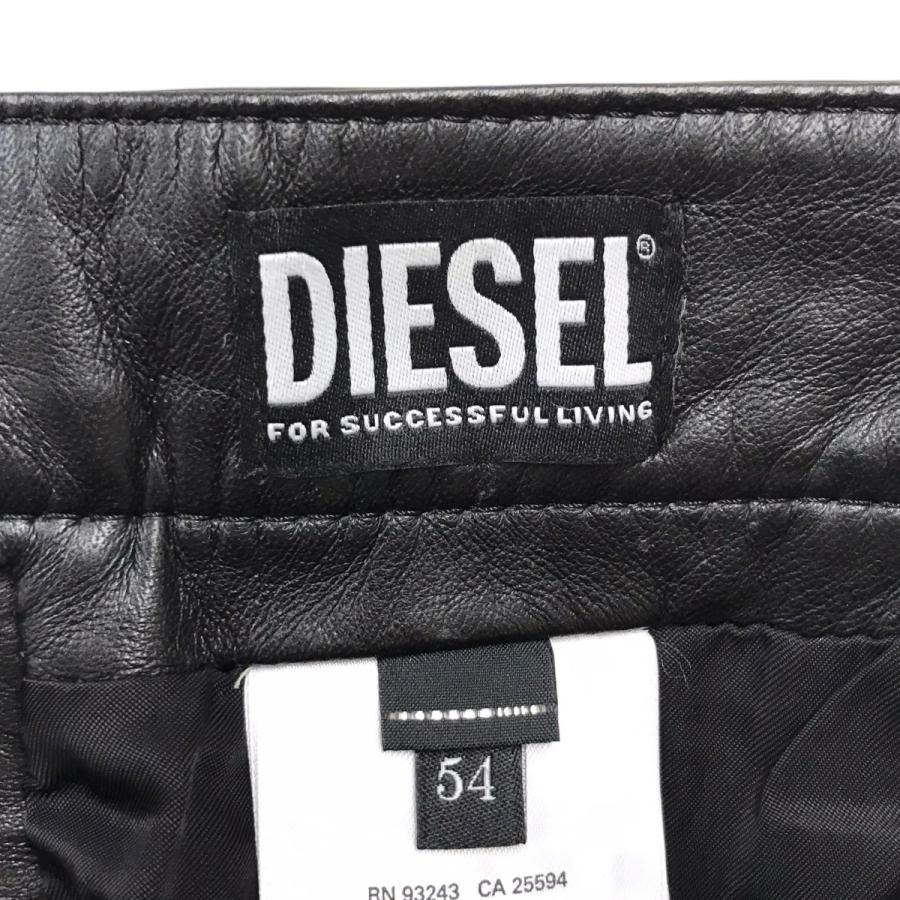 DIESEL（ディーゼル） DIESEL P-METAL レザーパンツ ブラック サイズ
