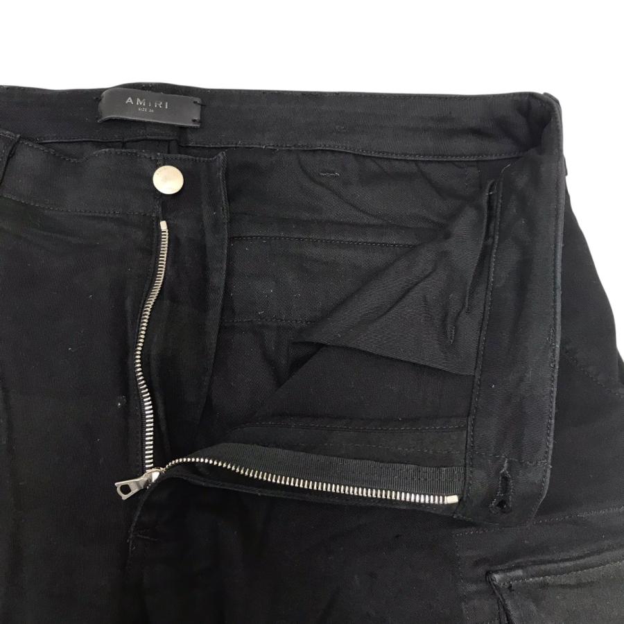 AMIRI ブラック カーゴパンツ ダメージ加工　希少モデル　正規品 AMIRI（アミリ） 【値下げ】AMIRI ダメージ加工カーゴパンツ ブラック