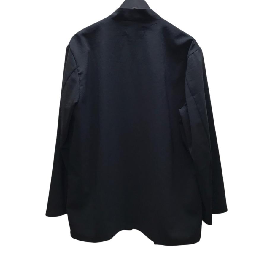 marka リサイクルポリエステル　強撚トロピカルラペルレスジャケット 黒　1 marka」LAPELLESS SHIRT JACKET | ANOTHER LOUNGE