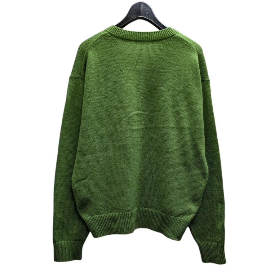 AURALEE グリーン ニットセーター L オーラリー AURALEE（オーラリー） HEAVY MILANO RIB KNIT ZIP TURTLE 長袖ニット