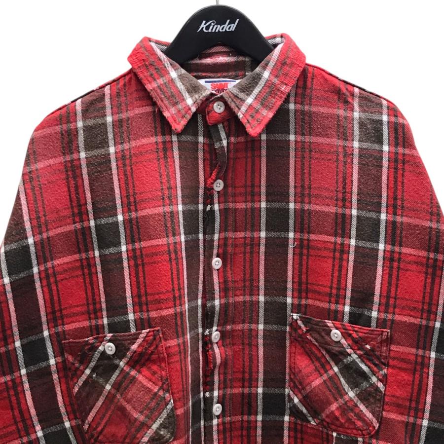 セントマイケル SAINT MICHAEL FRANNEL SHIRT RED フランネルチェック