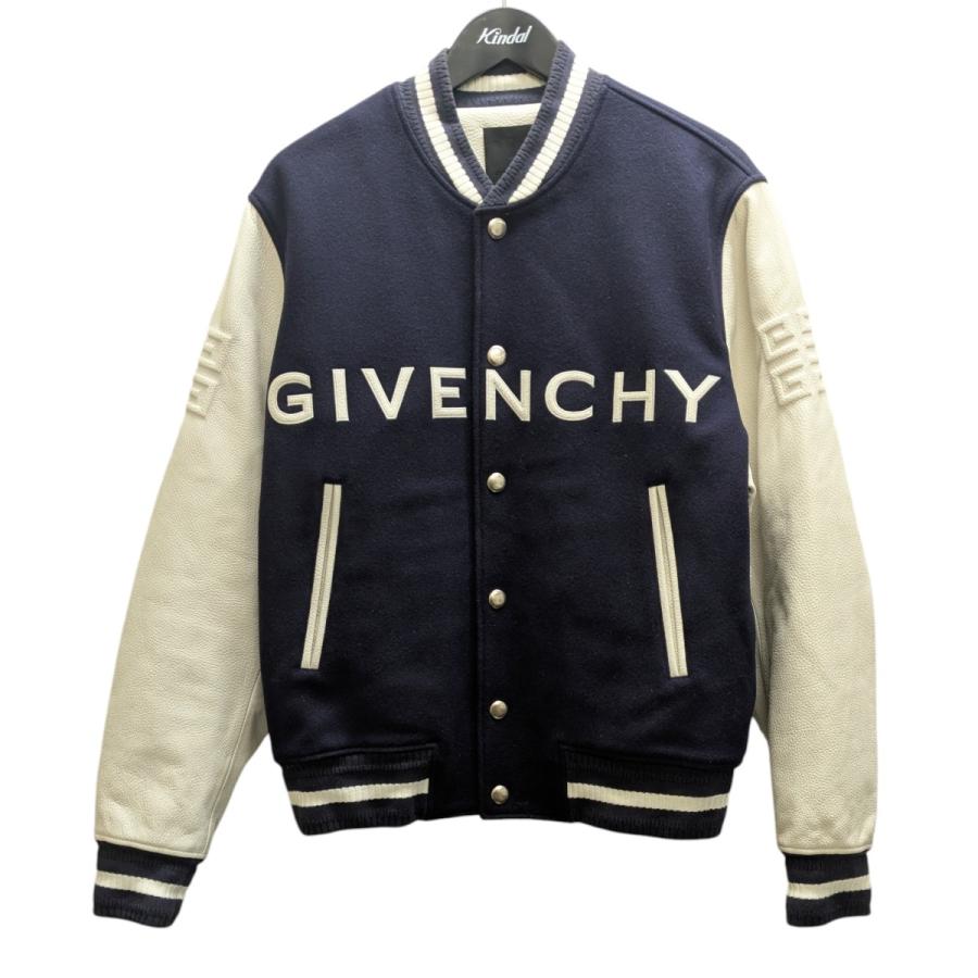 GIVENCHY（ジバンシィ） ウールボンバージャケット ネイビー×ホワイト
