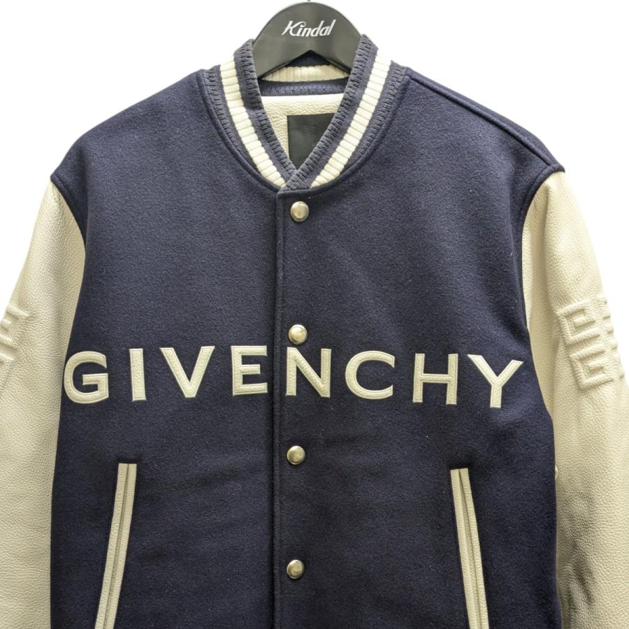 Givenchy ジバンシー ジャケット Size8 GIVENCHY（ジバンシィ） ウールボンバージャケット ネイビー×ホワイト