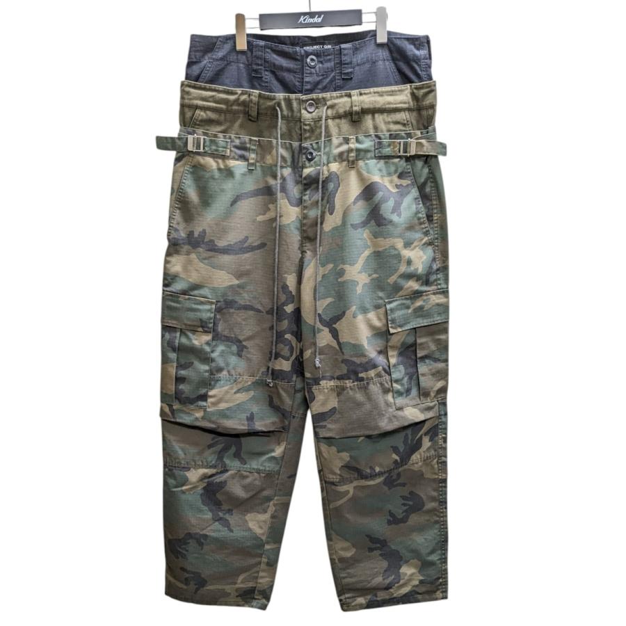 プロジェクト ジーアール PROJECT G／R レイヤードカーゴパンツ