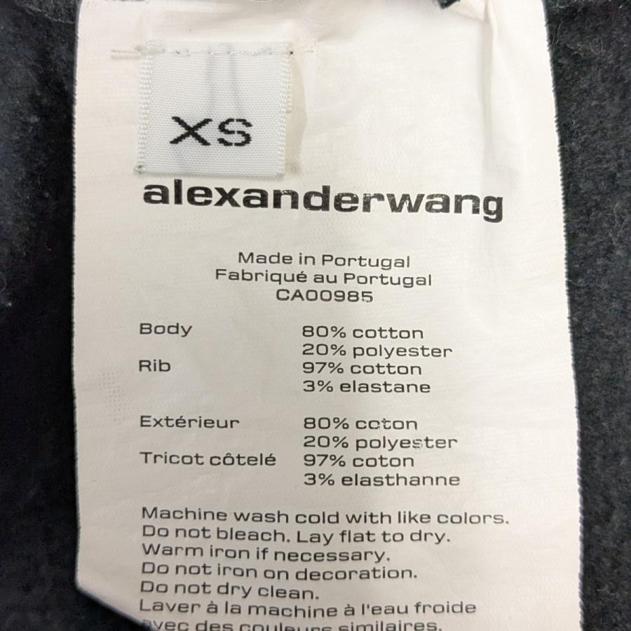 alexanderwang（アレキサンダー・ワン） 袖ロゴクロップドパーカー