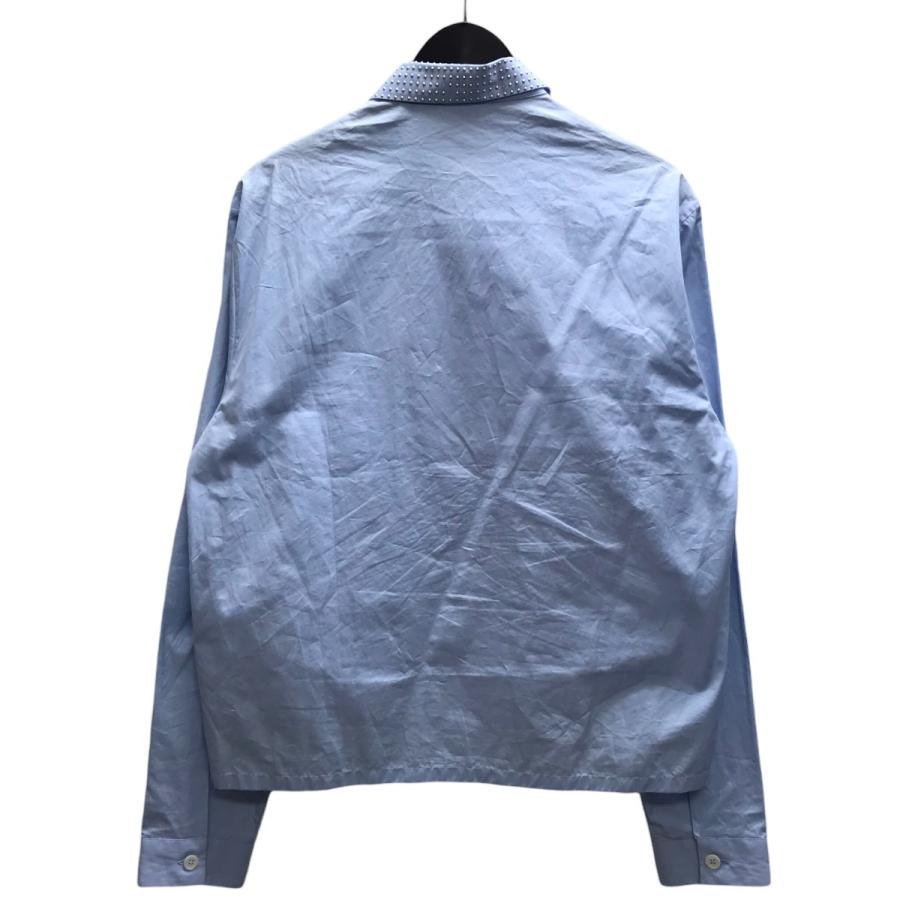 PRADA（プラダ） スタッズジップアップシャツジャケット ブルー サイズ