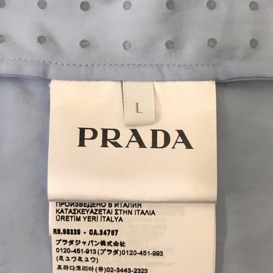 PRADA（プラダ） スタッズジップアップシャツジャケット ブルー サイズ