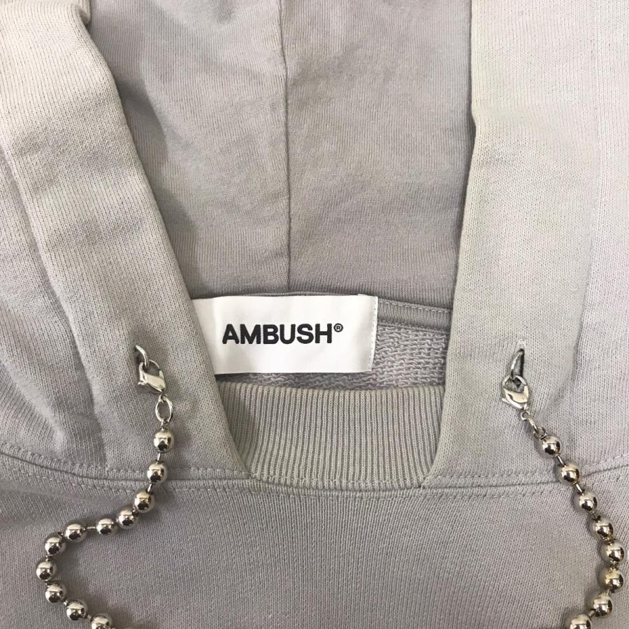 AMBUSH（アンブッシュ） 【値下げ】AMBUSH 刺繍パーカー グレー サイズ