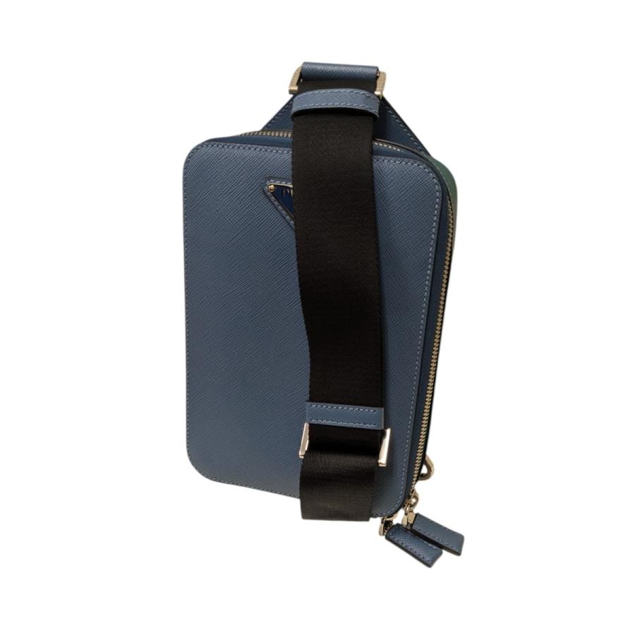 PRADA（プラダ） ブリック サフィアーノ ワンショルダーバッグ ブルー