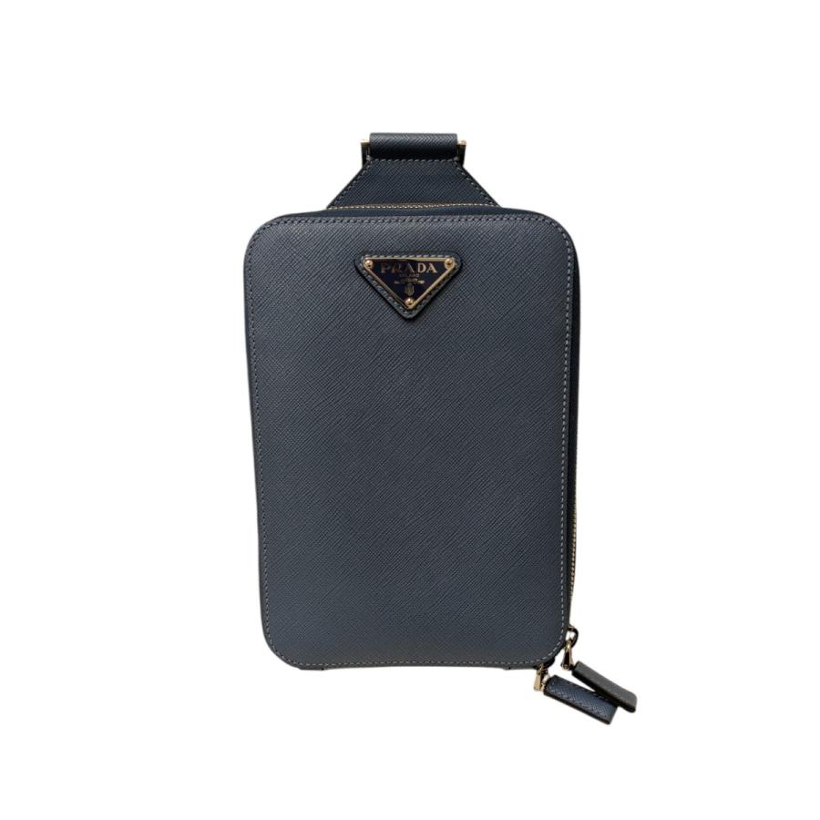 【ファレル】PRADA ブリック サフィアーノ ワンショルダー バッグ PRADA（プラダ） ブリック サフィアーノ ワンショルダーバッグ ブルー