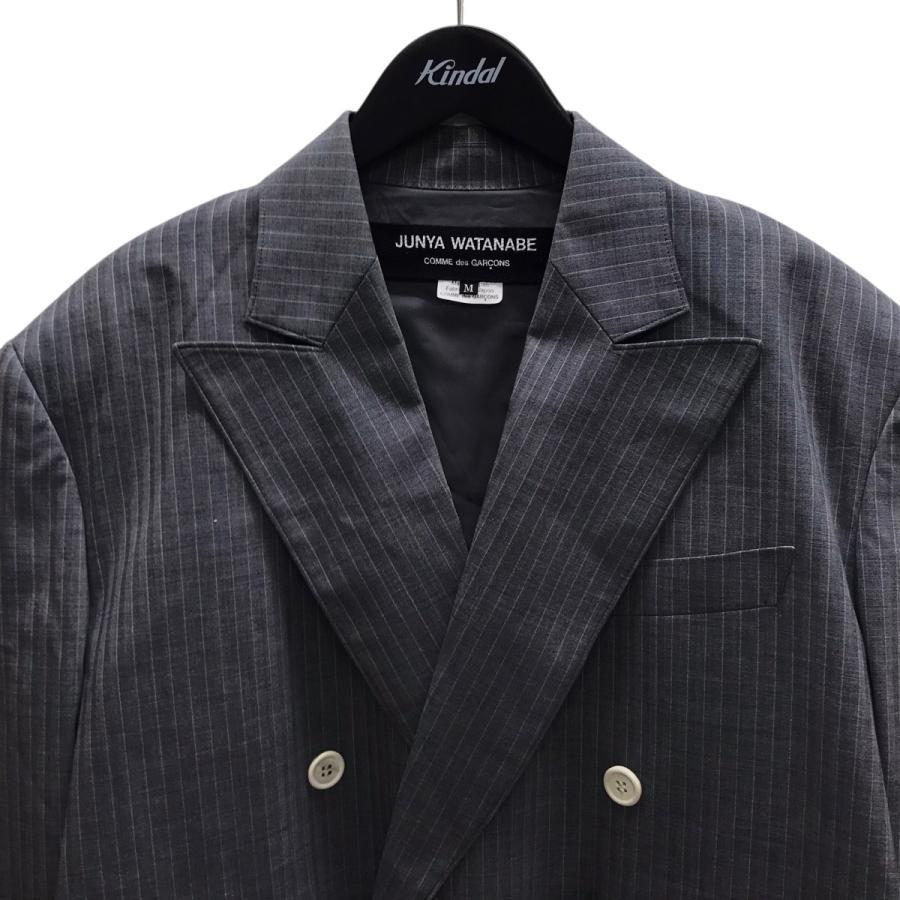 JUNYA WATANABE コムデギャルソン　ネイビー ストライプ ストール JUNYA WATANABE コムデギャルソン ネイビー ストライプ ストール JUNYA