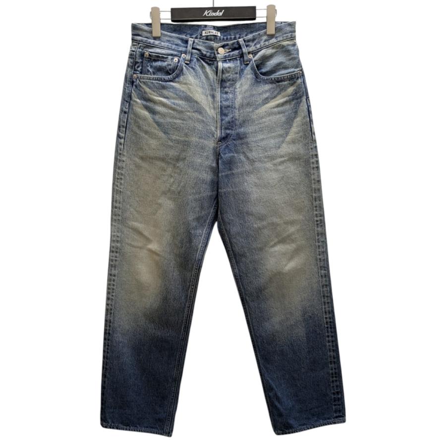 パンツ AURALEESELVEDGEFADEDDENIMWIDEPANTS25AW AURALEE（オーラリー） 【SELVEDGE FADED HEAVY DENIM WIDE PANTS