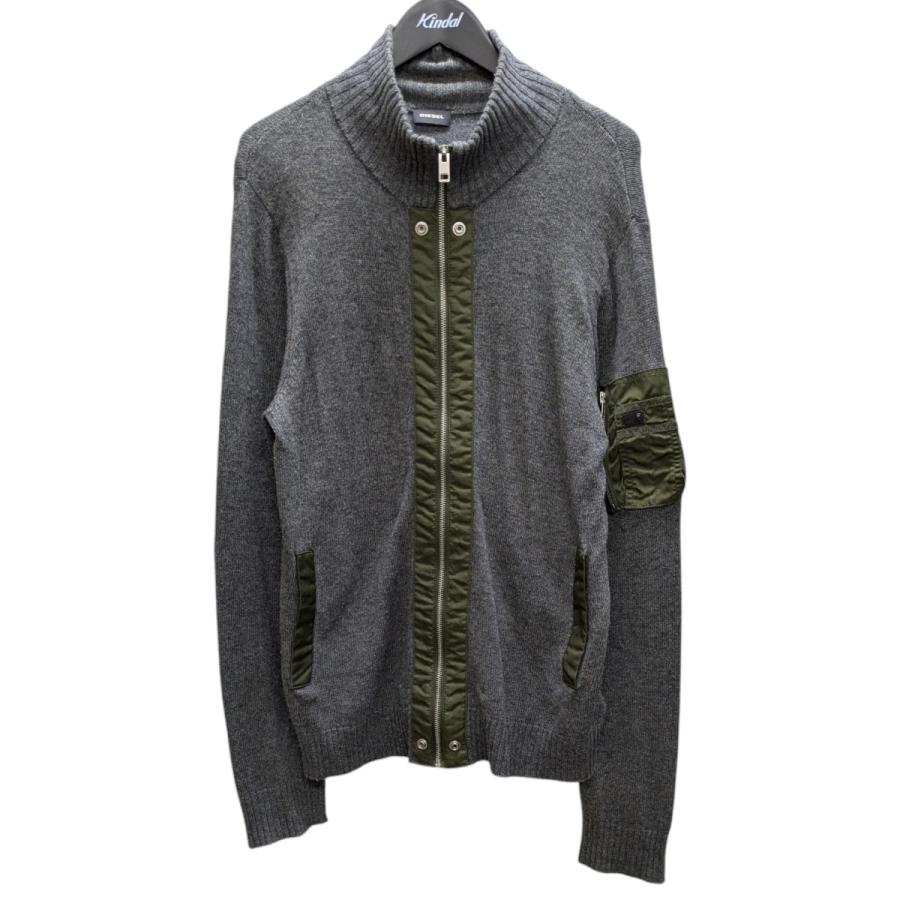 DIESEL（ディーゼル） ジップニット グレー サイズ：XL : カインドオル