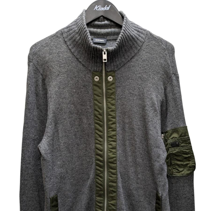 DIESEL（ディーゼル） ジップニット グレー サイズ：XL : カインドオル