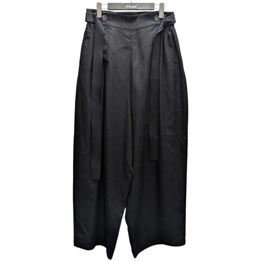 ソウシオオツキ SOSHIOTSUKI ワイドパンツ ブラック サイズ：46