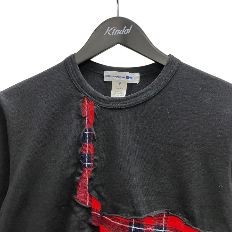 COMME des GARÇONS チェッカーパターン Tシャツ M コムコム COMME des GARCONS HOMME(コムデギャルソンオム) 05SS変形チェッカー