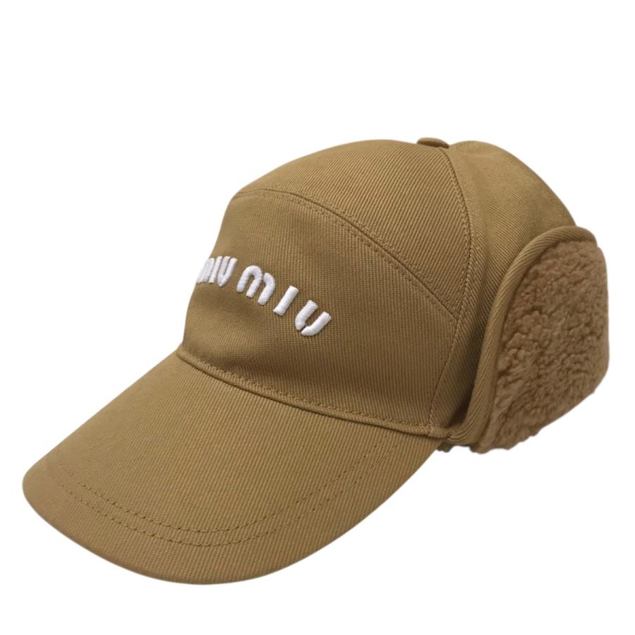 miu miu（ミュウミュウ） ロゴキャップ／ドリルとフリースキャップ