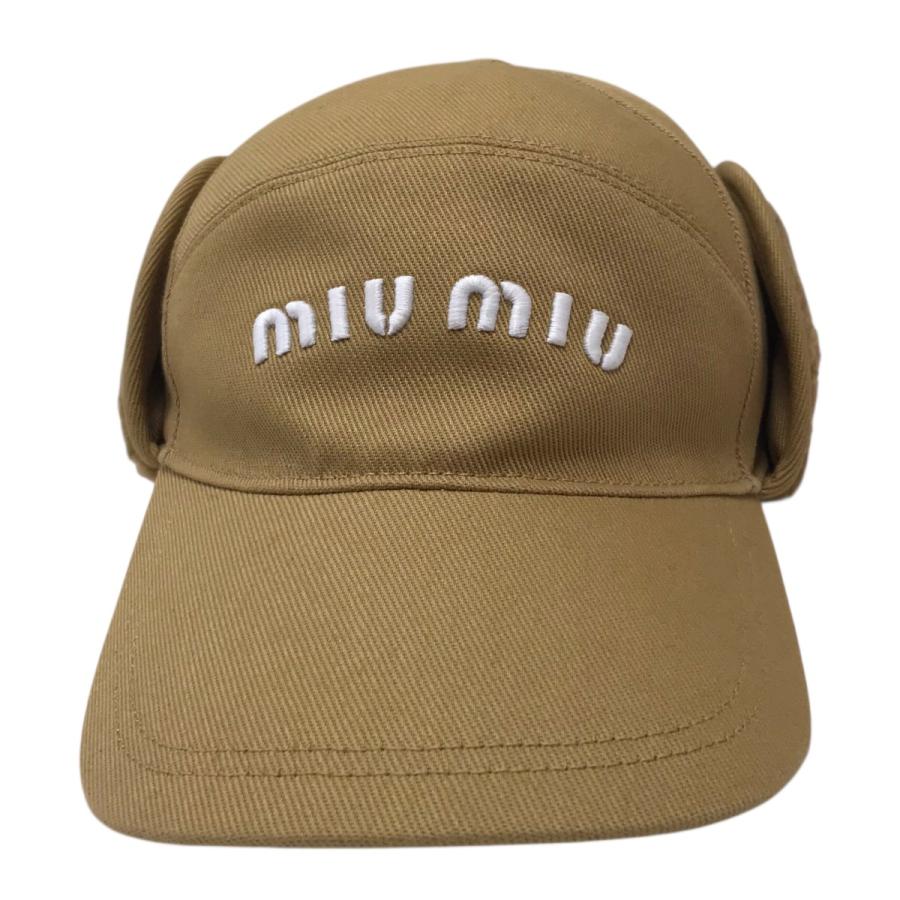 miu miu（ミュウミュウ） ロゴキャップ／ドリルとフリースキャップ