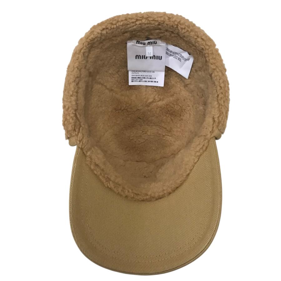 miu miu（ミュウミュウ） ロゴキャップ／ドリルとフリースキャップ