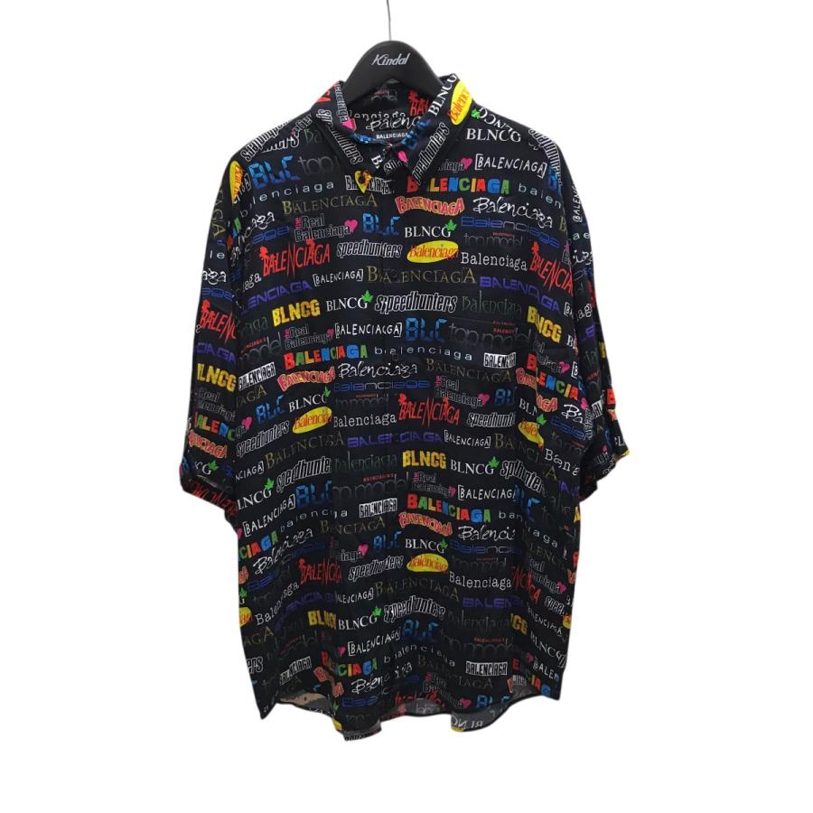 BALENCIAGA 半袖シャツ ロゴプリント BALENCIAGA（バレンシアガ） 半袖プリントシャツ マルチカラー サイズ