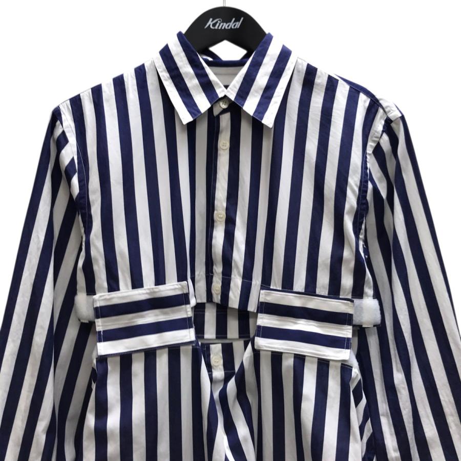 MARNI（マルニ） ドッキングストライプシャツ ホワイトブルー サイズ