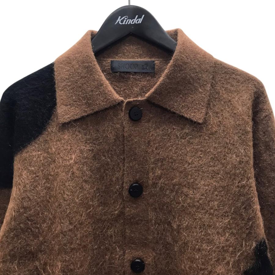 メンズ STRONG×SHOOP MOHAIR SHIRT BROWN Sサイズ