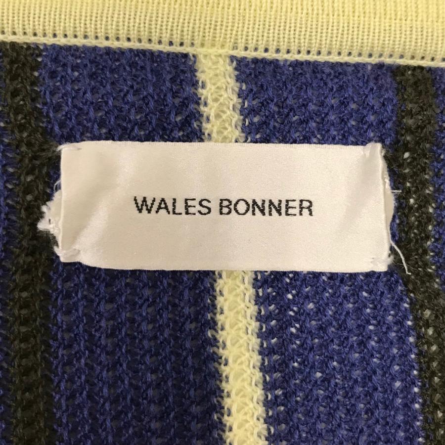 ウェールズボナー WALES BONNER 長袖ニット ブルー サイズ：L
