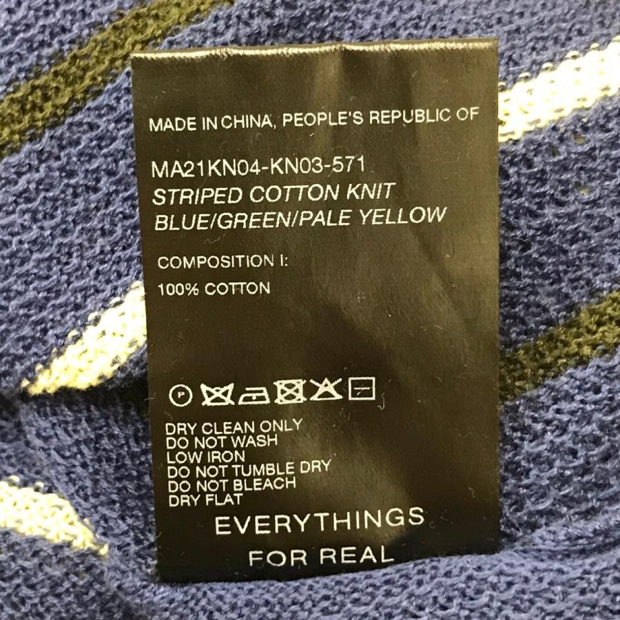 ウェールズボナー WALES BONNER 長袖ニット ブルー サイズ：L