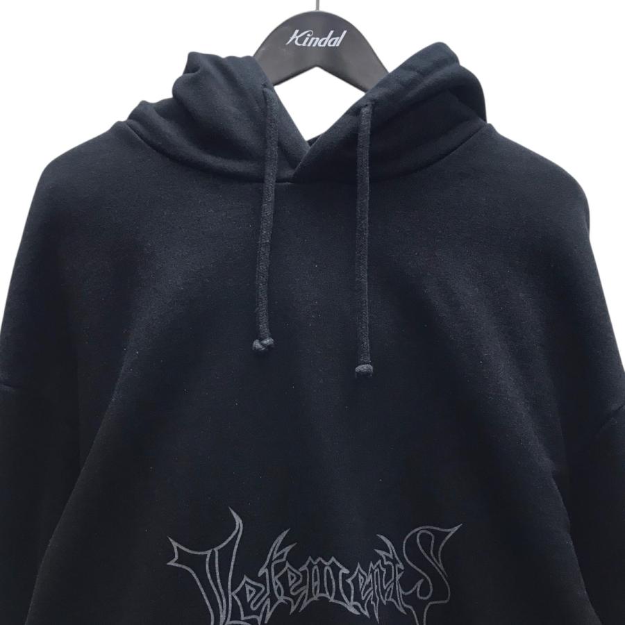 値下げ】VETEMENTS 15AW metal logo hoodie メタルロゴフーディ