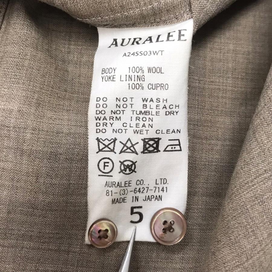 AURALEE（オーラリー） AURALEE SUPER FINE TROPICAL WOOL SHIRT 長袖