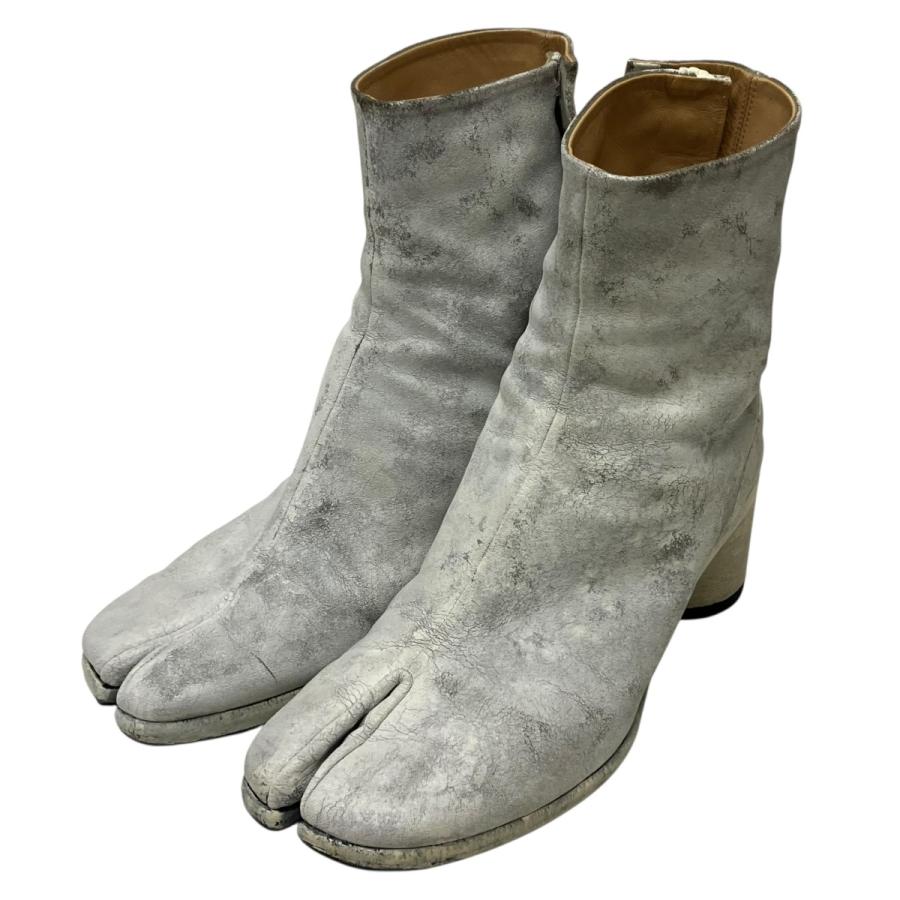 Maison Margiela（メゾンマルジェラ） ペンキ加工足袋ブーツ ホワイト
