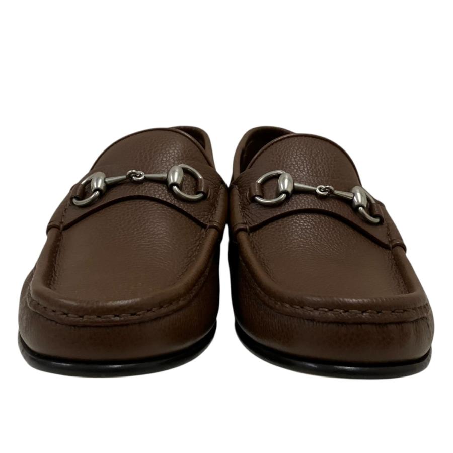 GUCCI（グッチ） ホースビットローファー ブラウン サイズ：9