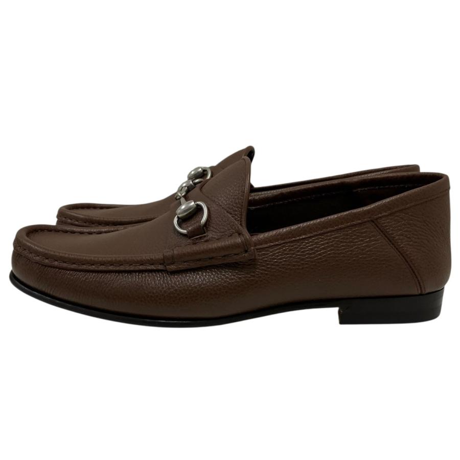 GUCCI（グッチ） ホースビットローファー ブラウン サイズ：9