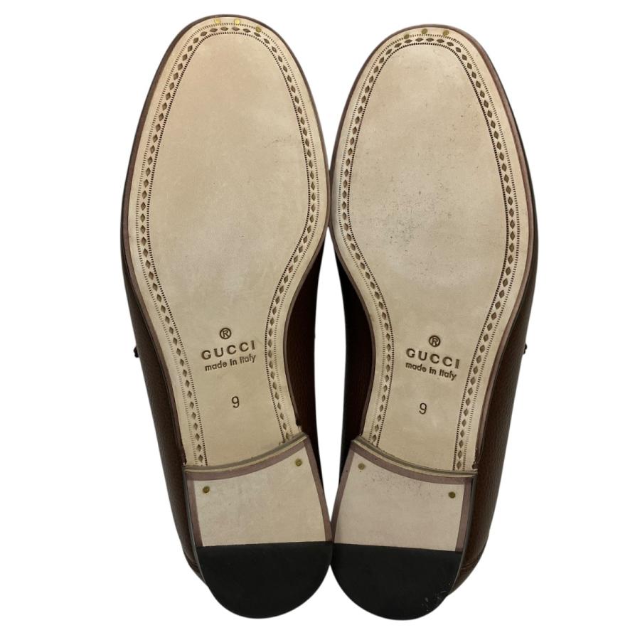 GUCCI（グッチ） ホースビットローファー ブラウン サイズ：9