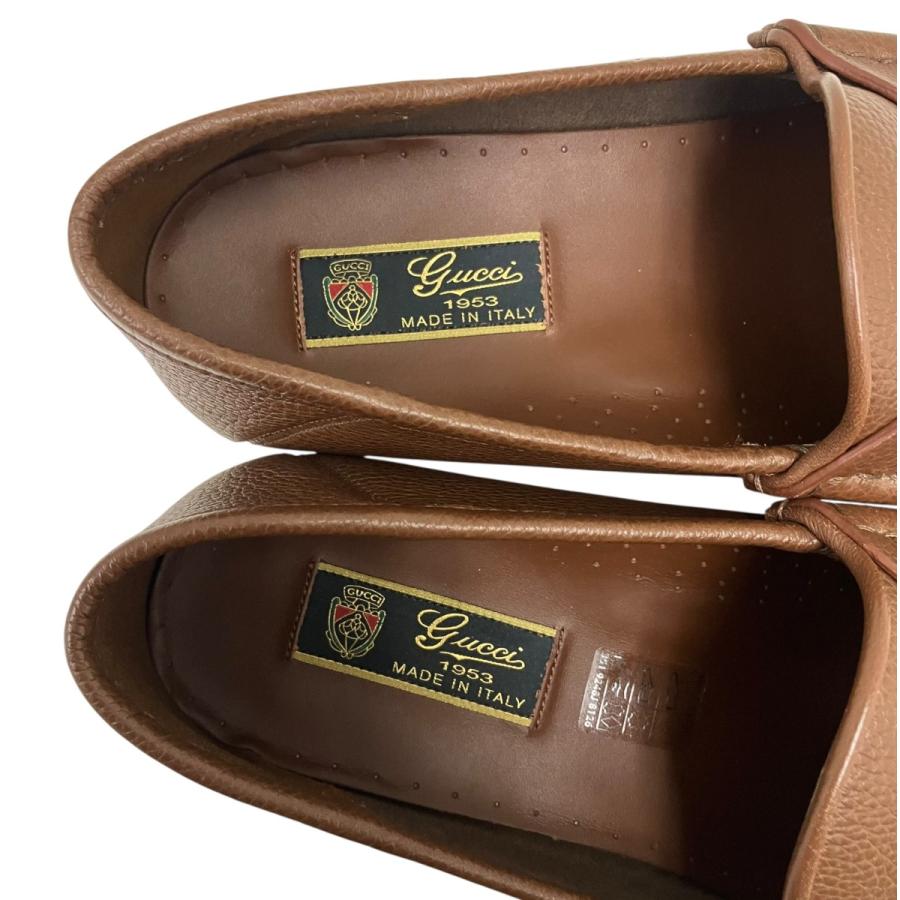 GUCCI（グッチ） ホースビットローファー ブラウン サイズ：9