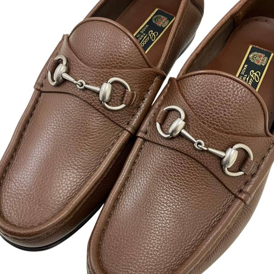 GUCCI（グッチ） ホースビットローファー ブラウン サイズ：9