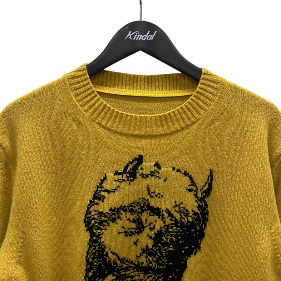 【値下げ】sacai WHERE THE WILD THINGS ARE Wool Knit Pullover ウールニット イエロー サイズ：1 (_1