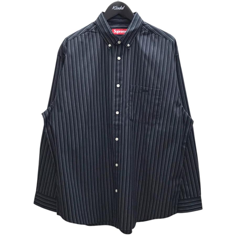 Umbro Supreme ブラックストライプ シャツ Supreme（シュプリーム） Supreme 25AW 「Pinstripe Shirt」 長袖