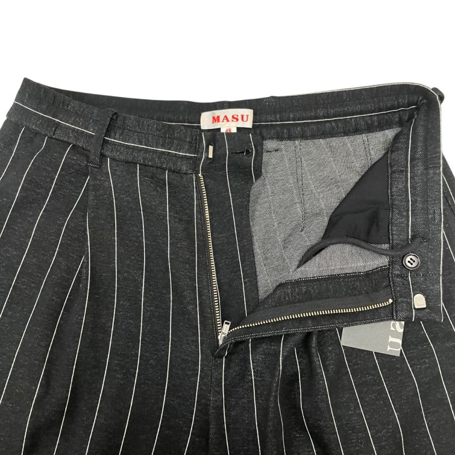 エムエーエスユー MASU CLASSIC EASY TROUSERS ワイドストライプパンツ