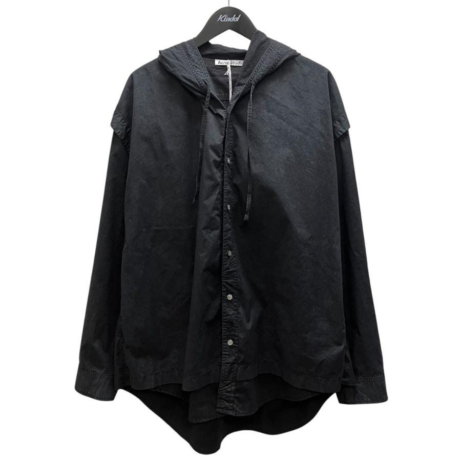 Acne Studios（アクネ ストゥディオズ） フーデットシャツ ブラック 