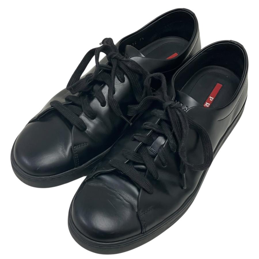 PRADA（プラダ） 【値下げ】PRADA レザーシューズ ブラック サイズ：7
