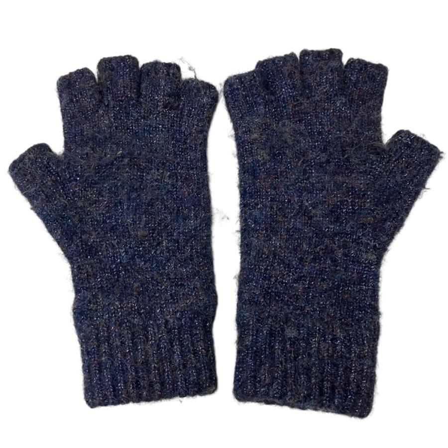 【値下げ】AFB STAR FINGERLESS GLIER ウール手袋 ネイビー サイズ：F (EC)_1